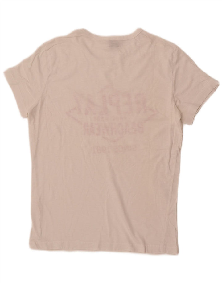 Replay Camiseta gráfica para hombre Top Small White
