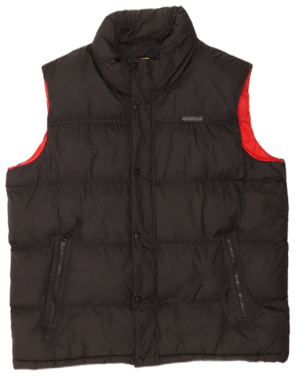 Chaleco acolchado Caterpillar para hombre UK 44 2XL Nylon negro