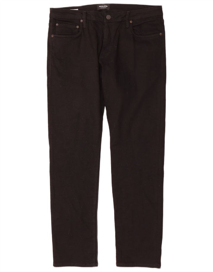 Jack & Jones Vaqueros ajustados para hombre W36 L32 Algodón negro