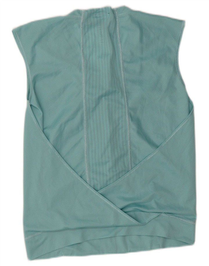 Adidas Mujer Clima 365 Chaleco Top UK 10 Pequeño Azul Poliéster