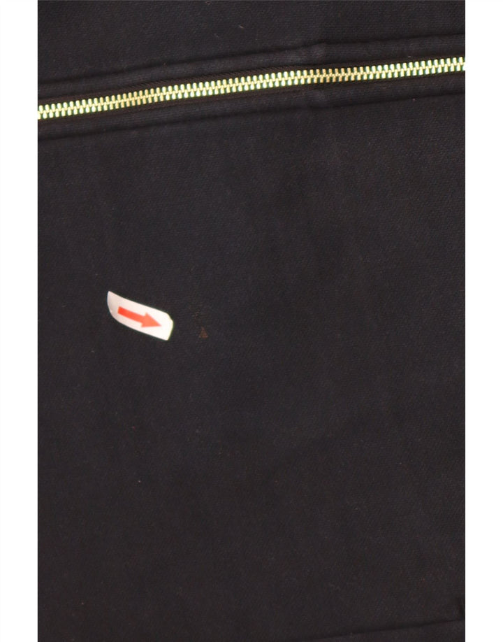 Puma Mujer Chándal Top Chaqueta UK 14 Mediano Negro Algodón