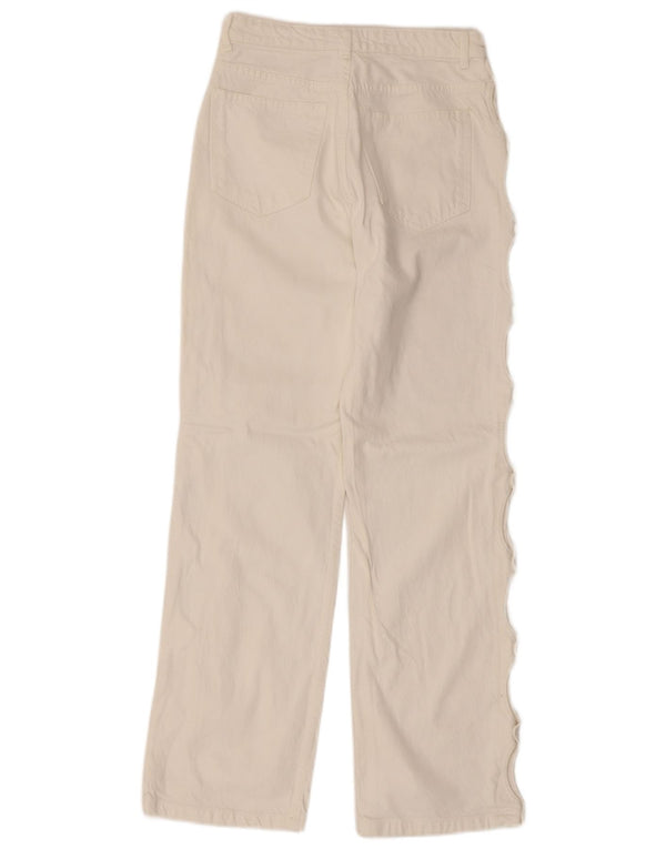 Zara Vaqueros Rectos Mujer EU 36 XS W26 L29 Blanco