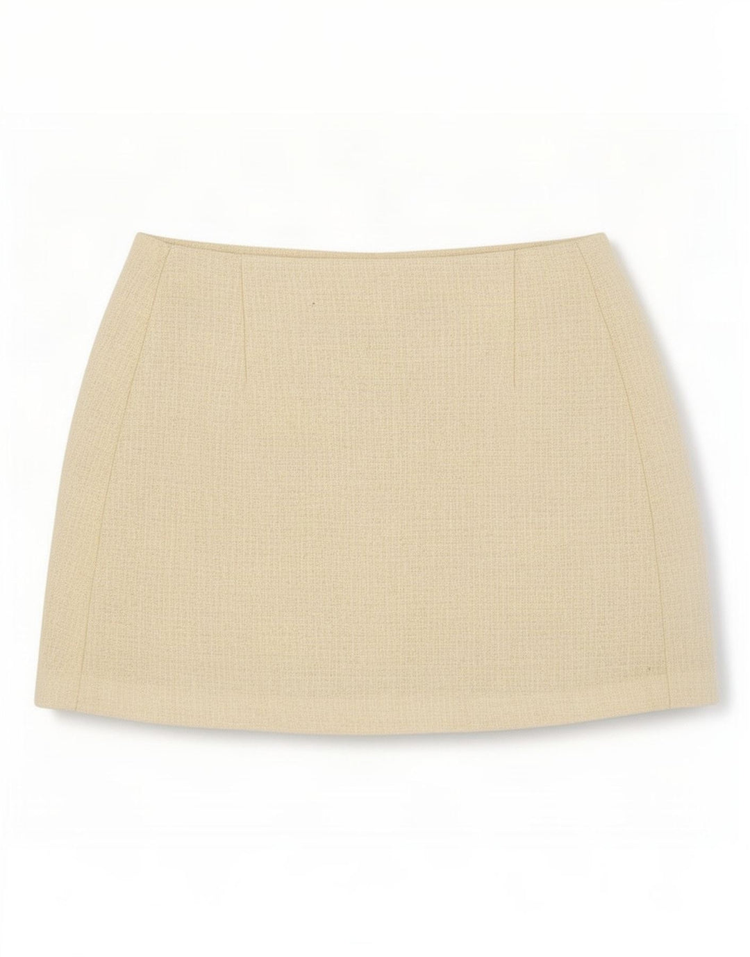 Topshop Minifalda de punto para mujer UK 12 Medium W28 Lana beige