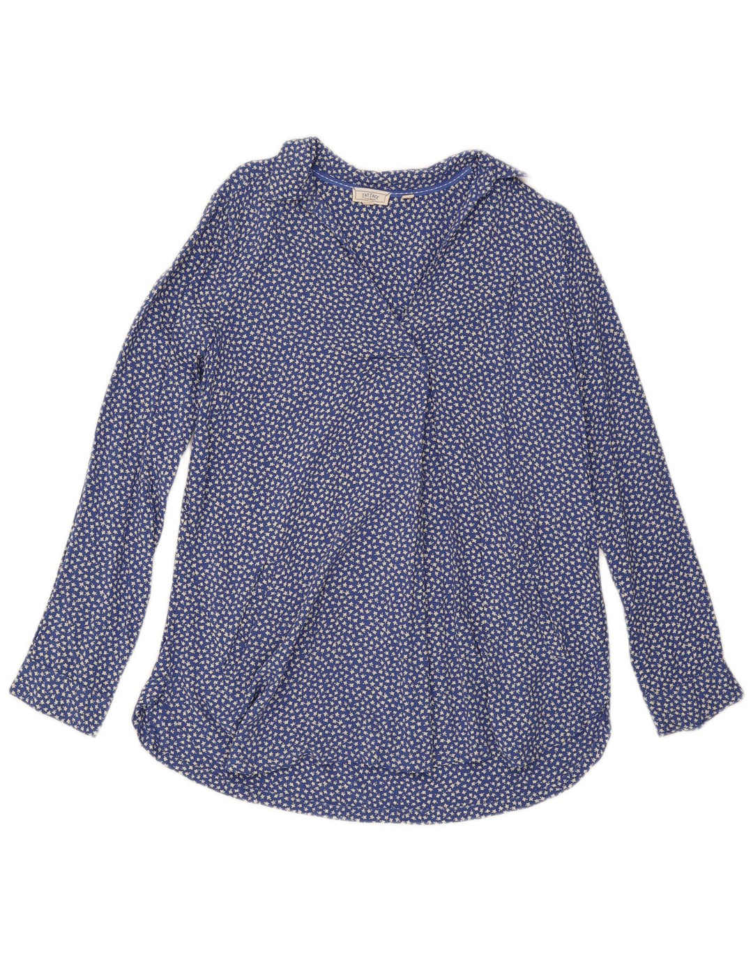 Camisa tipo pulóver para mujer Fat Face UK 40 Viscosa floral azul medio