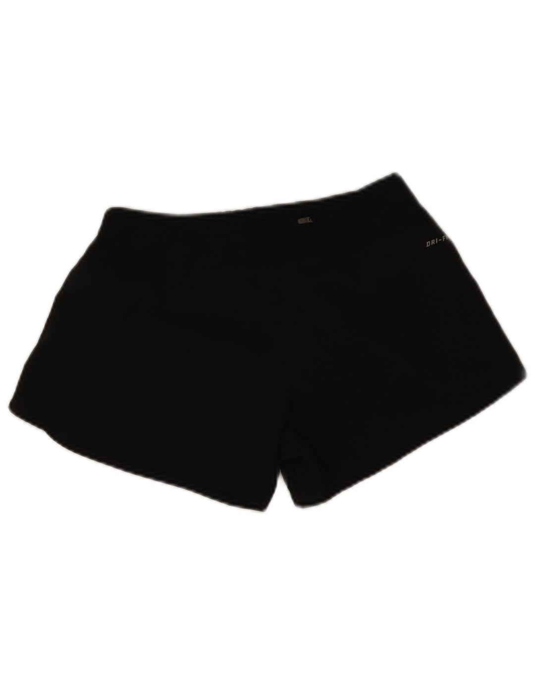 Nike - Pantalones cortos deportivos Dri Fit para mujer, talla 10, poliéster negro pequeño