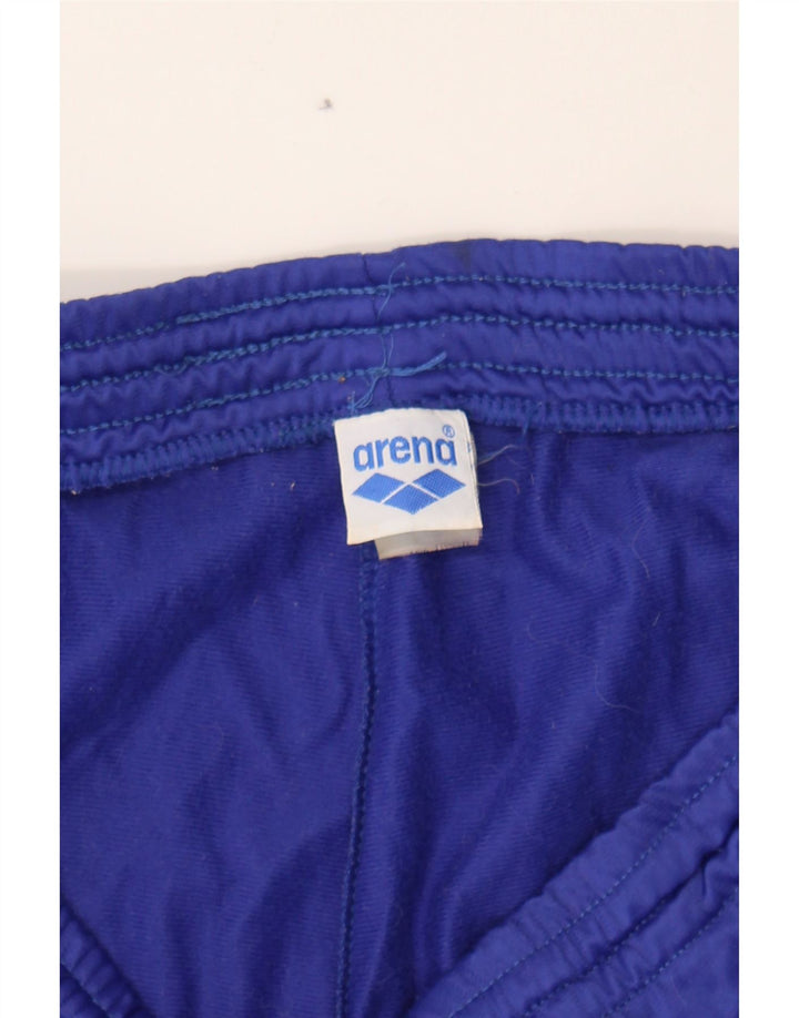 ARENA Mens Graphic Tracksuit Trousers Large Blue Colourblock Vintage Arena and Second-Hand Arena from Messina Hembry 