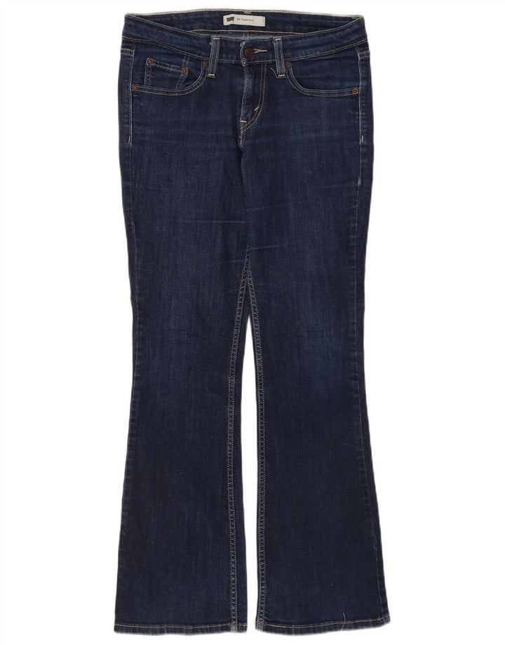 Levi's Jeans 518 Super Low Bootcut para mujer US 7 Medium W30 L30 Azul marino