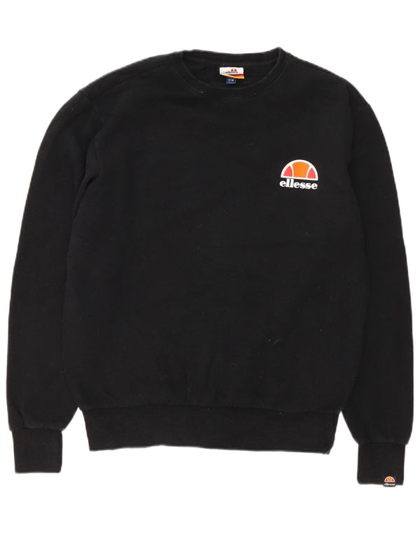 Ellesse Mens Sweatshirt Jumper Medium Black Cotton