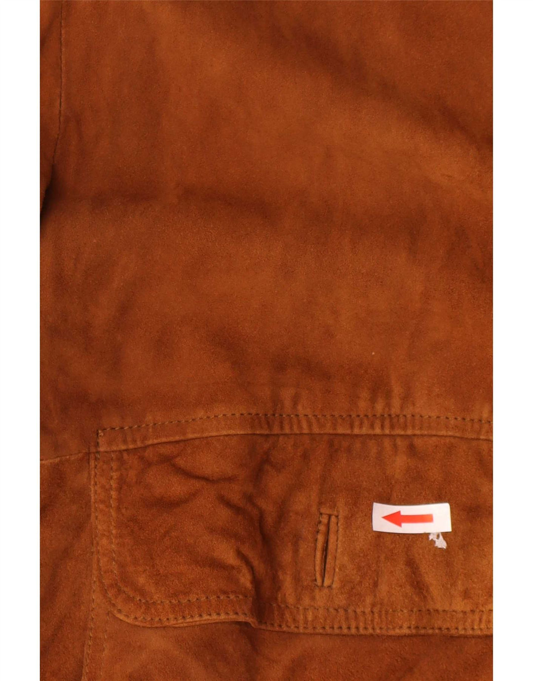 Vintage hombres ante bomber chaqueta IT 60 5XL cuero marrón