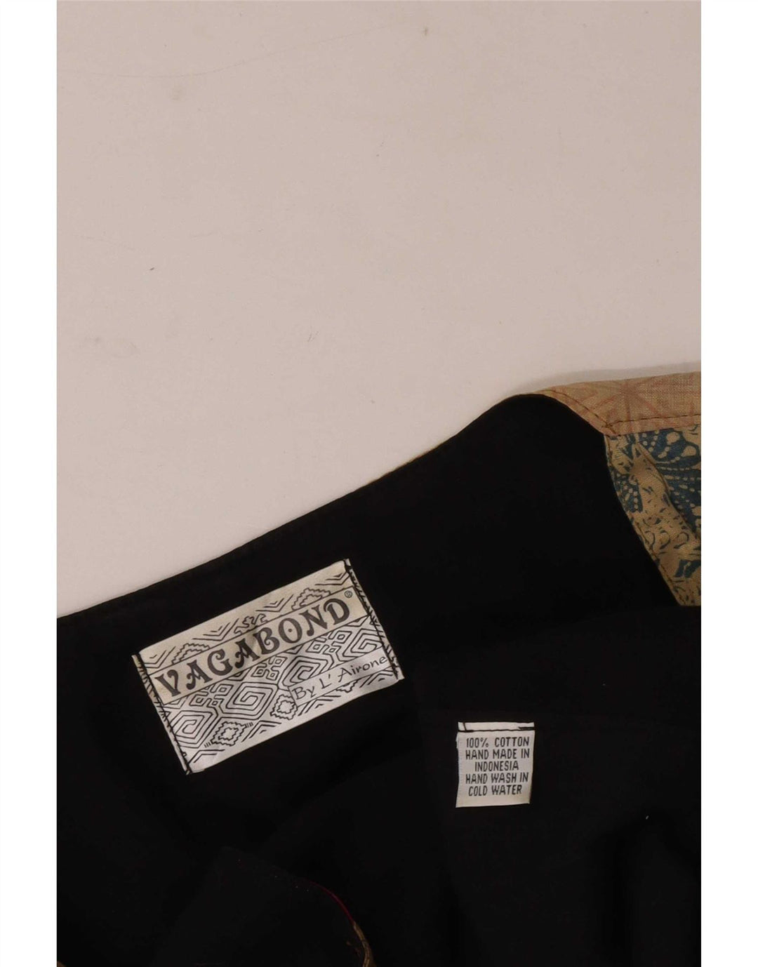 Vagabond Chaleco para hombre mediano Algodón patchwork multicolor