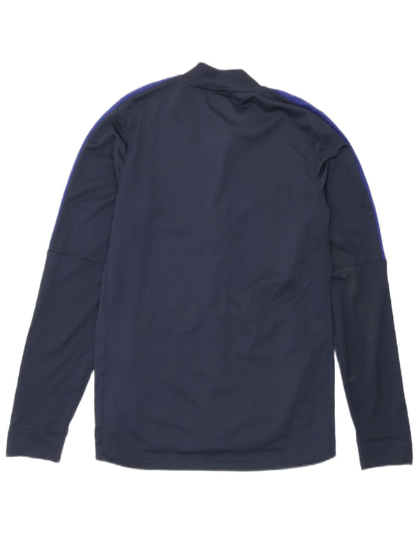 Nike Mens Chándal Top Chaqueta Pequeña Azul Marino Poliéster Deportes