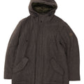 Marc O'Polo Chaqueta acolchada con capucha para hombre UK 40 Large Grey Wool