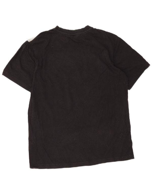 Fila Camiseta gráfica para hombre Top Medium Black Cotton
