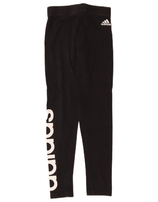 Adidas Leggings gráficos para mujer UK 4 XS Algodón negro