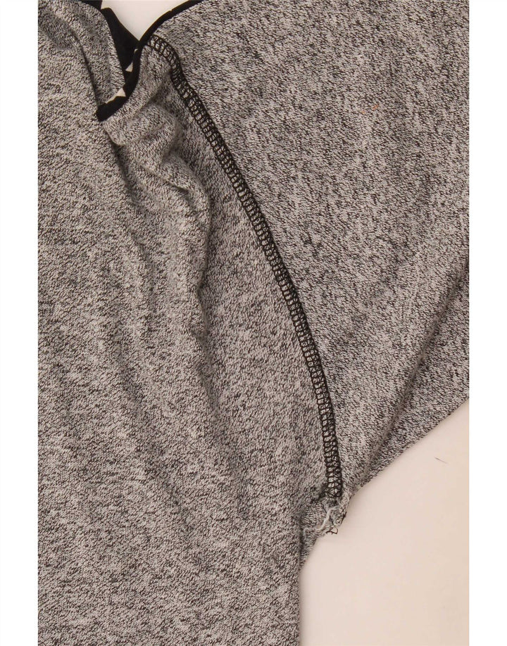Arena Camiseta gráfica para hombre Top grande gris color block