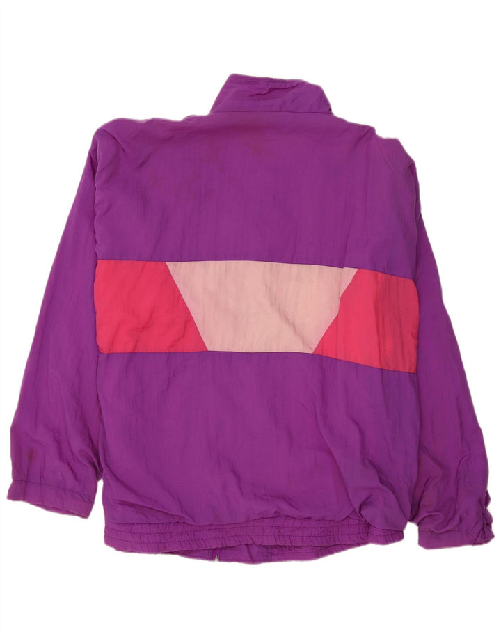 Chaqueta superior de chándal activa para hombre 2XL Poliéster con bloques de color morado