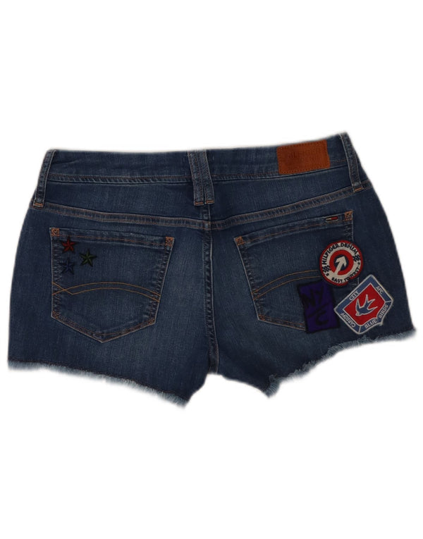 Shorts De Mezclilla Con Gráficos Para Mujer Tommy Hilfiger W29 Algodón Azul Medio
