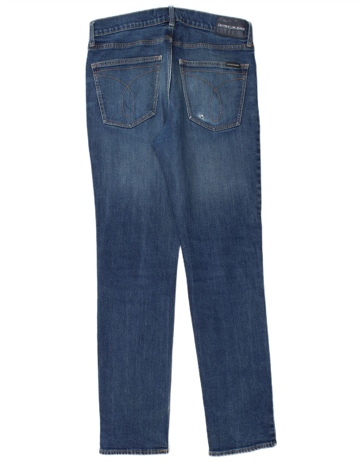 Calvin Klein Jeans ajustados para hombre W32 L34 Algodón azul