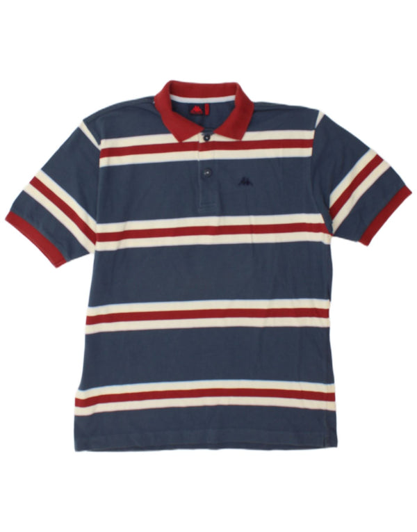 Kappa Polo Hombre XL Algodón Rayas Azul