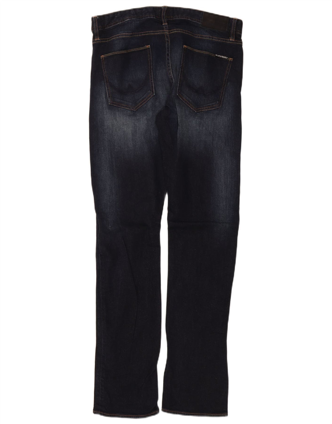 SUPERDRY Vaqueros ajustados para hombre W34 L34 Algodón azul marino
