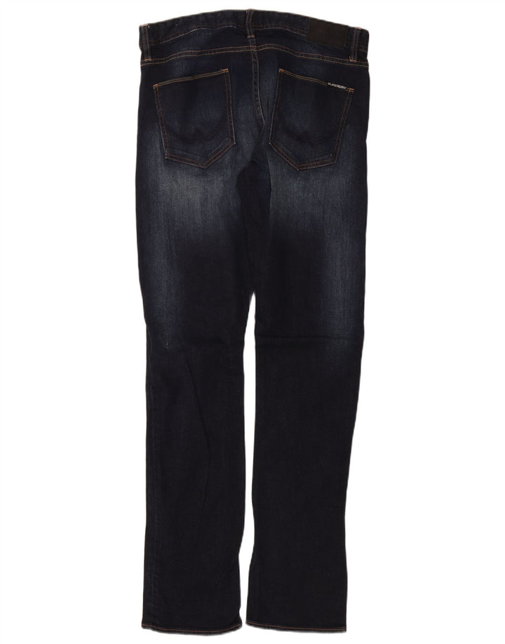 SUPERDRY Vaqueros ajustados para hombre W34 L34 Algodón azul marino