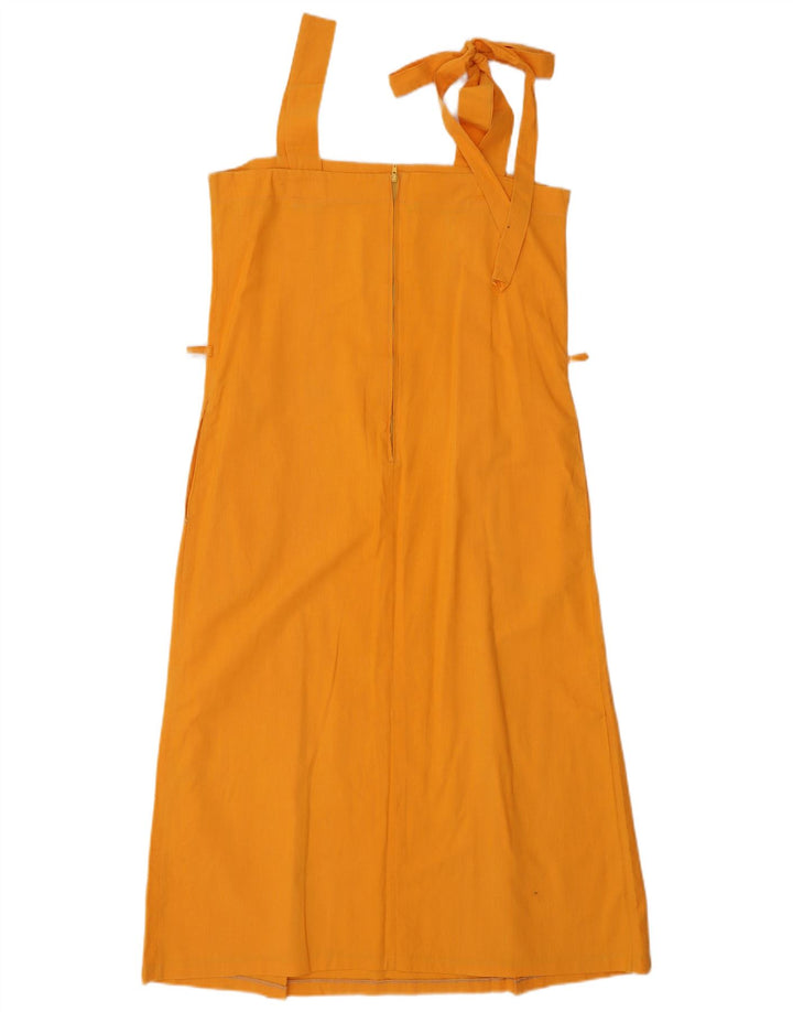 Vintage mujer sin mangas vestido de verano IT 44 naranja medio