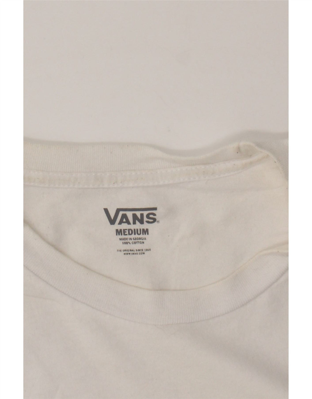 VANS Mens Graphic T-Shirt Top Medium White Cotton Vintage Vans and Second-Hand Vans from Messina Hembry 