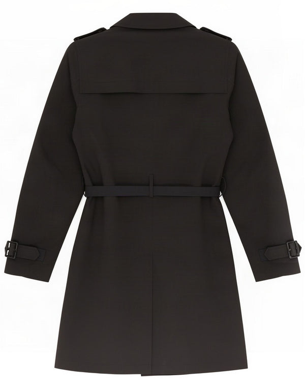 Marks & Spencer Gabardina para mujer UK 42 Medio Negro Poliéster