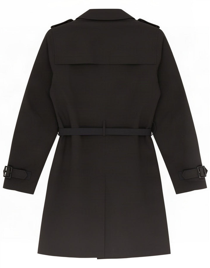 Marks & Spencer Gabardina para mujer UK 42 Medio Negro Poliéster