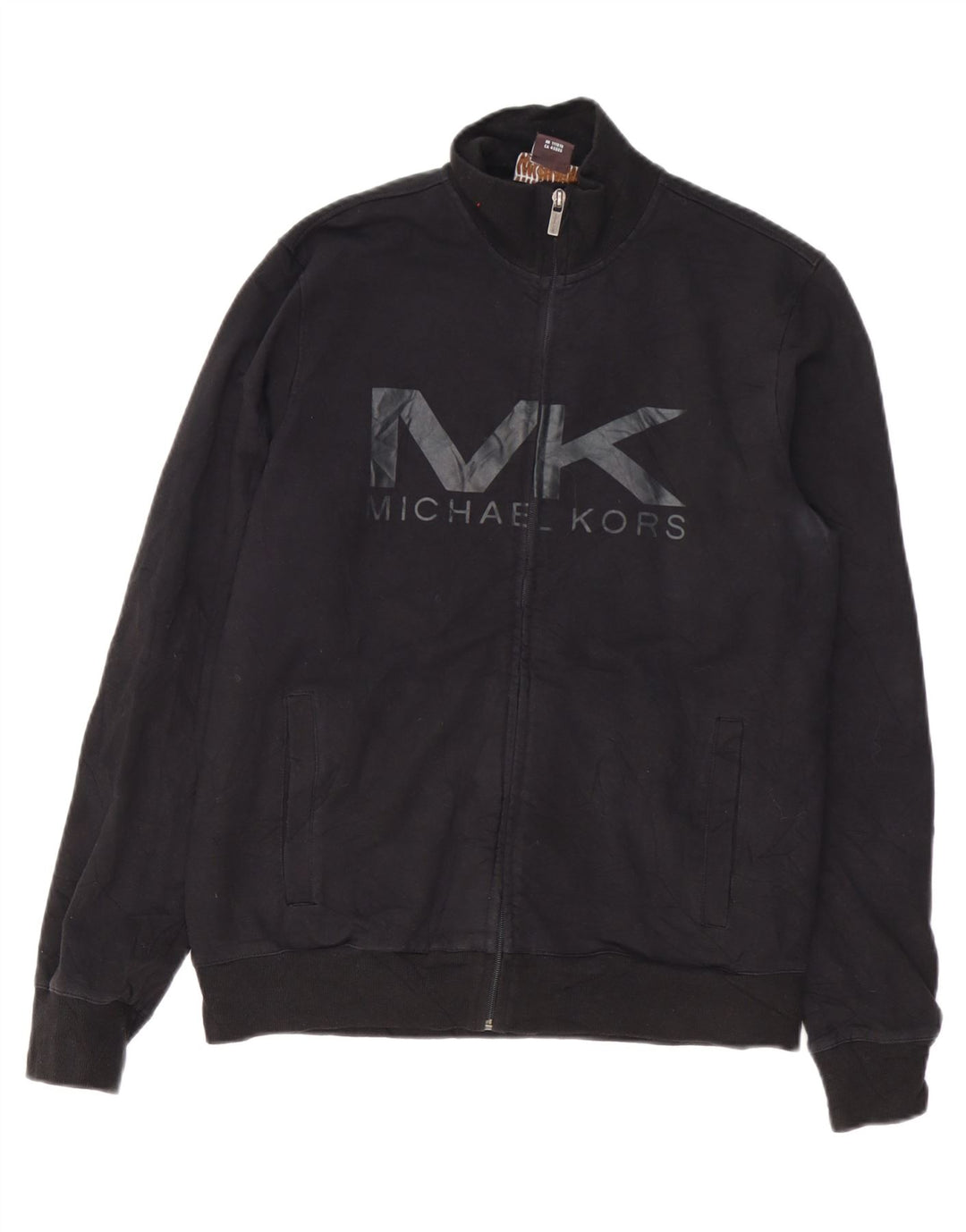 Michael Kors Chaqueta superior de chándal con gráfico para hombre Algodón negro mediano
