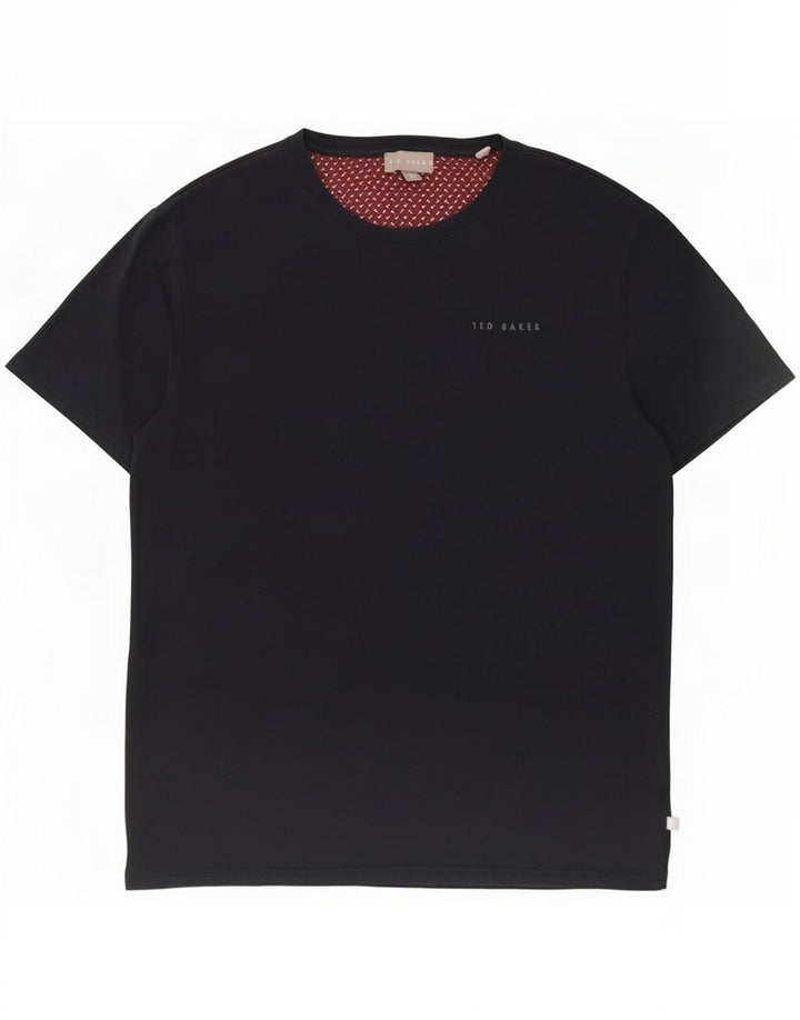 Camiseta Ted Baker Hombre Top Medium Azul Marino Algodón