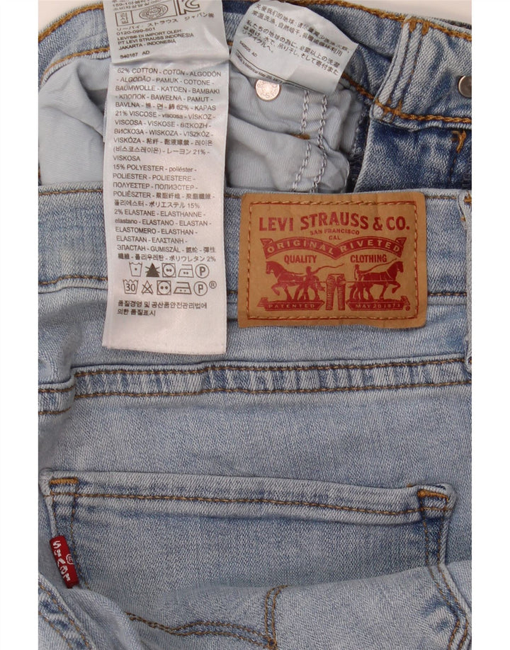 Levi's Mujer 314 Shaping Straight Jeans W32 L30 Algodón Azul