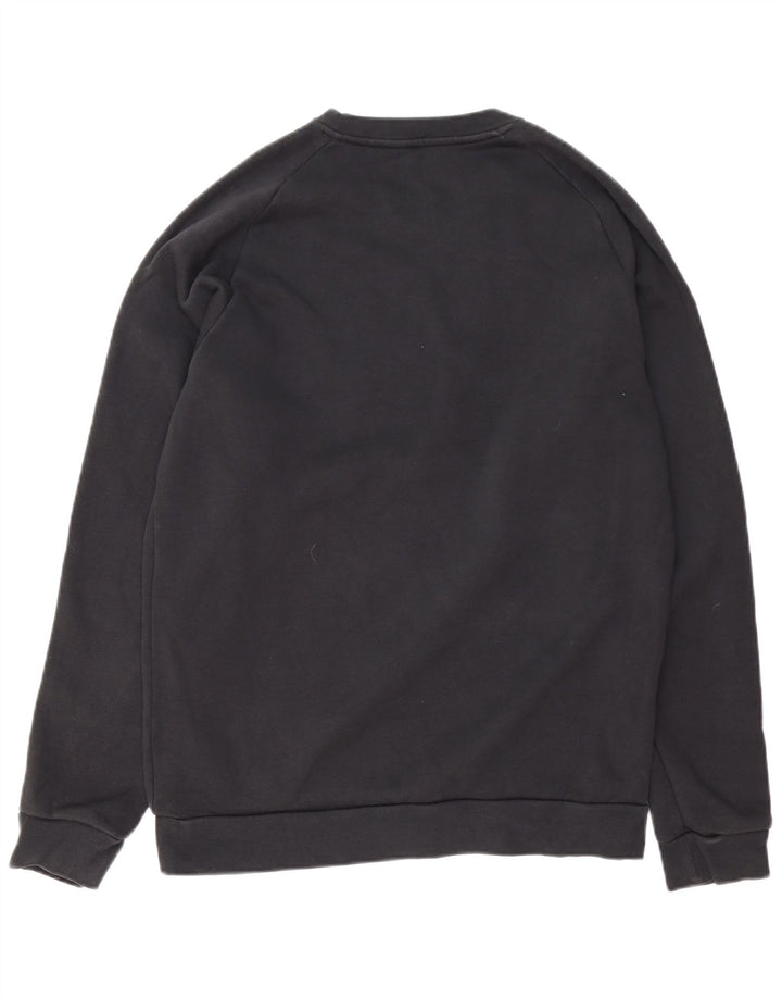 ADIDAS Hombre Sudadera Jumper Grande Algodón Negro