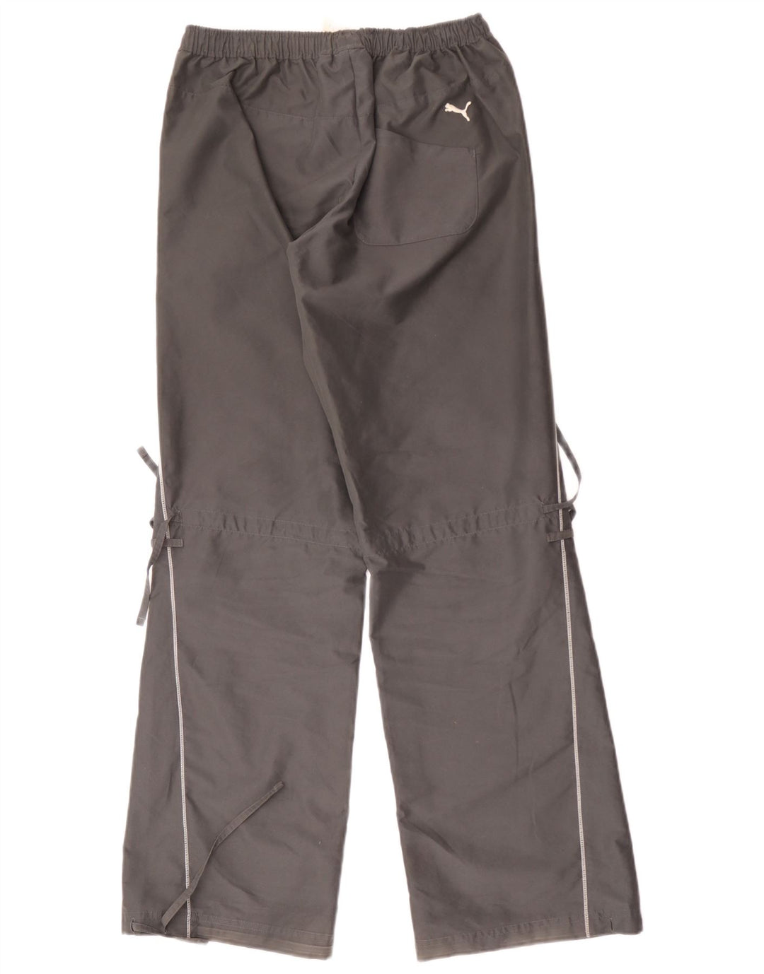 Puma Mujer Chándal Pantalones UK 10 Pequeño Gris Poliéster
