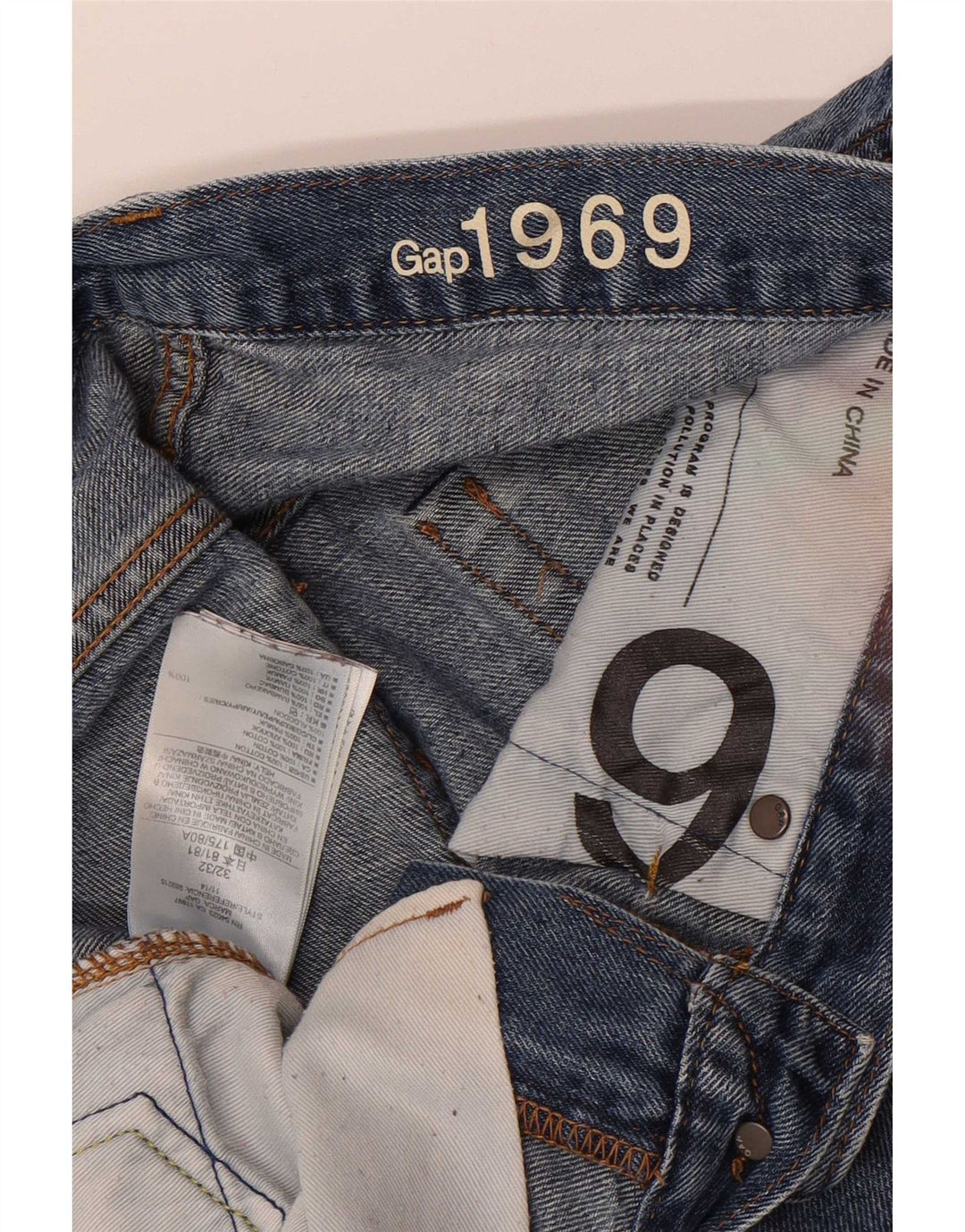 Vaqueros ajustados para hombre Gap W32 L32 Algodón azul