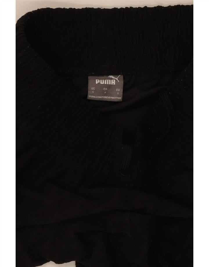 Puma Pantalones cortos deportivos para mujer UK 10 Small Poliéster negro