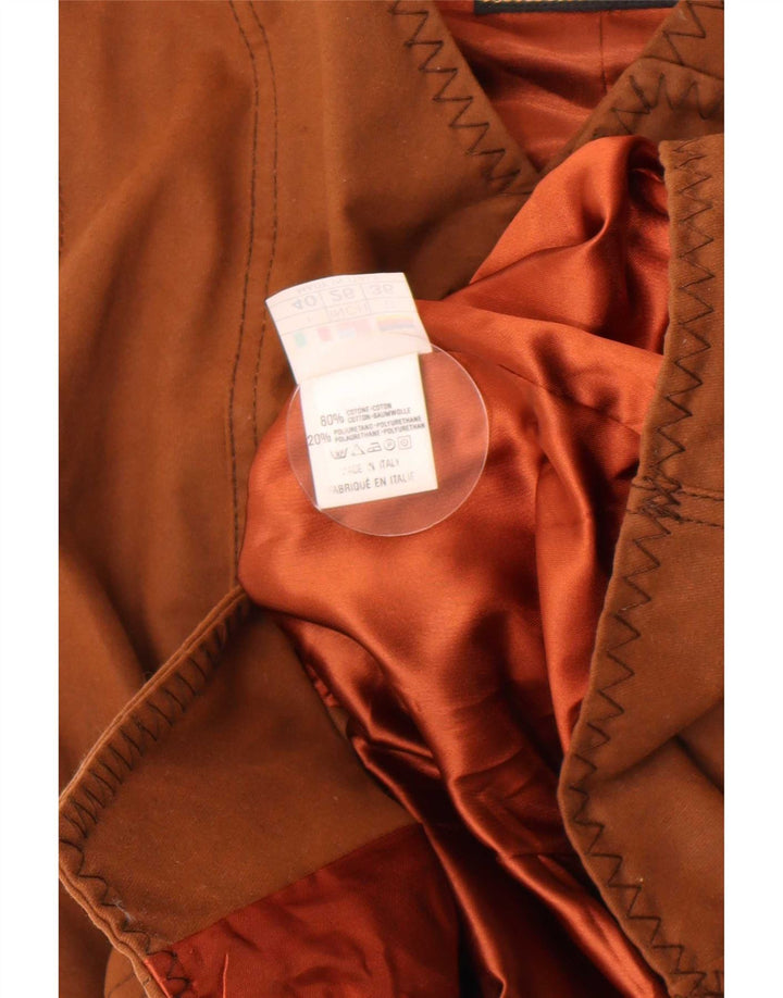 Roccobarocco Chaleco Mujer IT 40 Pequeño Algodón Paisley Marrón