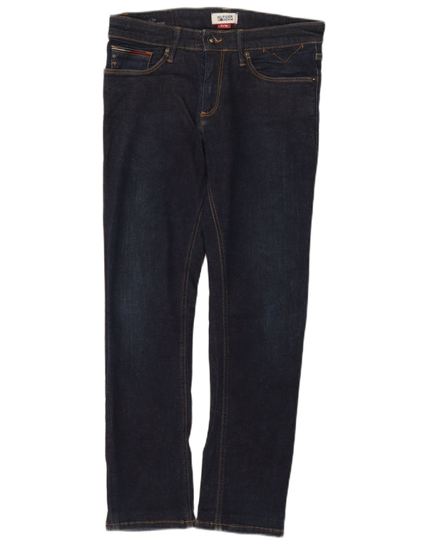 Tommy Hilfiger Womens Slim Jeans W31 L27 Navy Blue Cotton