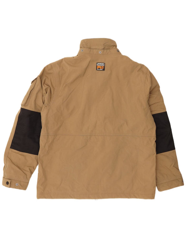 Timberland Chaqueta Bomber para Hombre UK 40 Large Beige Colorblock Poliamida