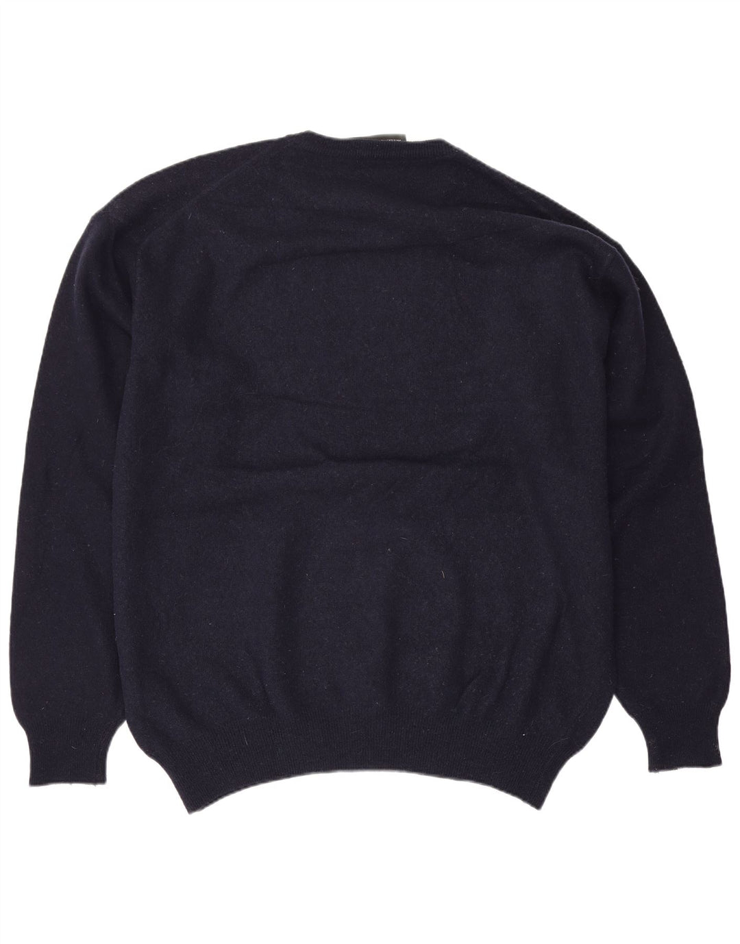 Zara Hombre Jersey Cuello Redondo Jersey XL Lana Azul Marino