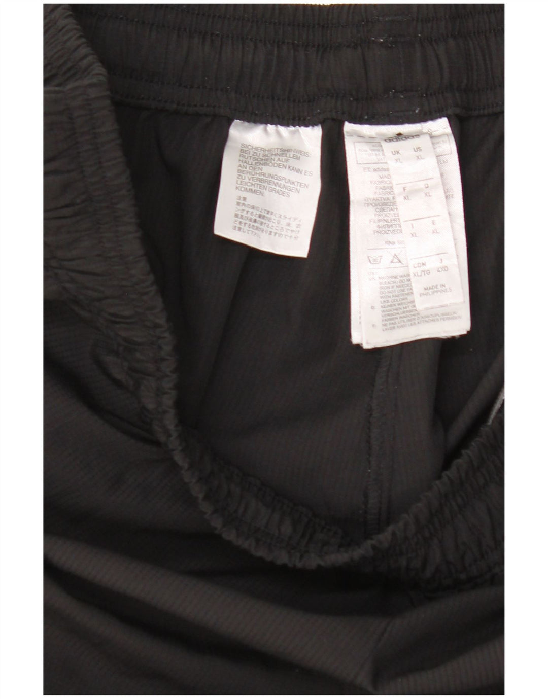ADIDAS Mens Climalite Tracksuit Trousers XL Black Polyester