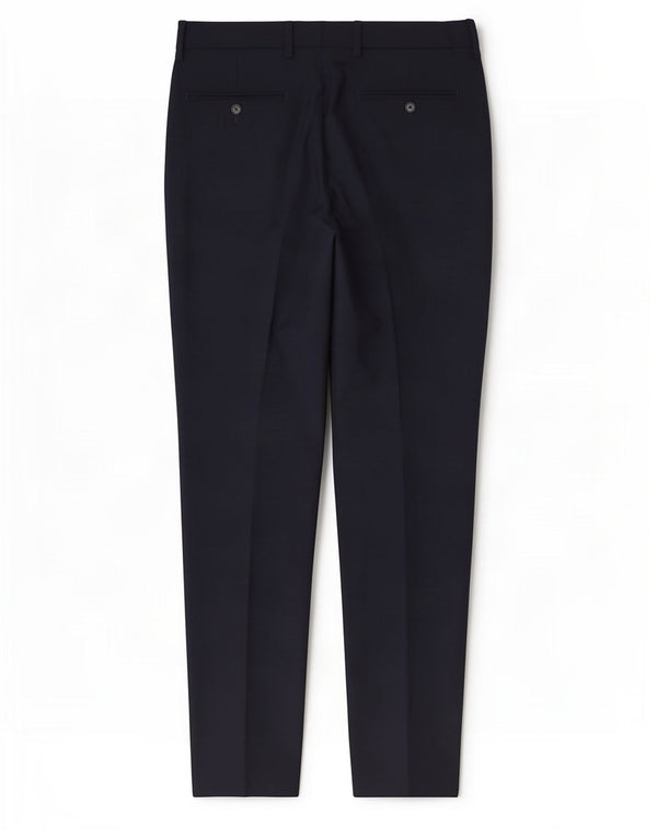 Marks & Spencer Pantalones de traje ajustados y entallados para hombre W34 L33 Azul marino