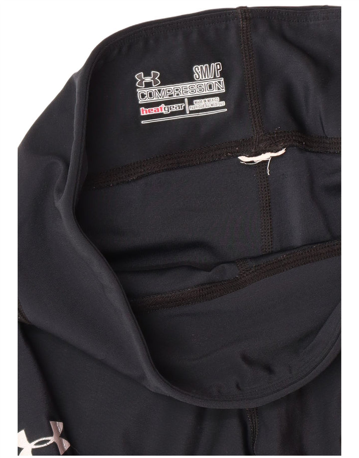 UNDER ARMOUR Leggings Capri Heat Gear para Mujer Reino Unido 8 Pequeño Azul Marino