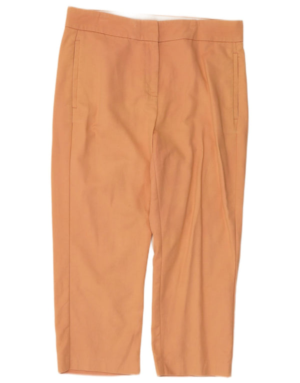 Marks & Spencer Pantalones Capri para Mujer UK 12 Medium W32 L22 Algodón Rosa