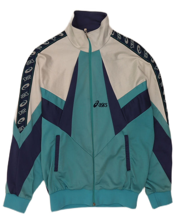 Asics Mens Graphic Tracksuit Top Jacket IT 44 XS Multicoloured Colourblock