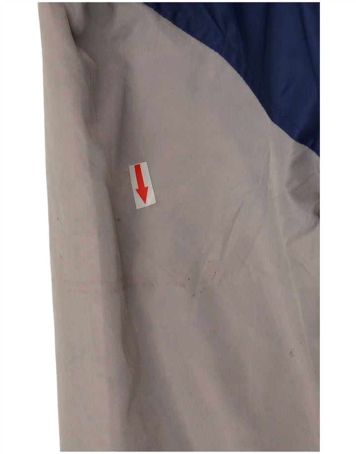 Pull & Bear Chaqueta universitaria Boston para hombre UK 38 Azul medio Colorblock