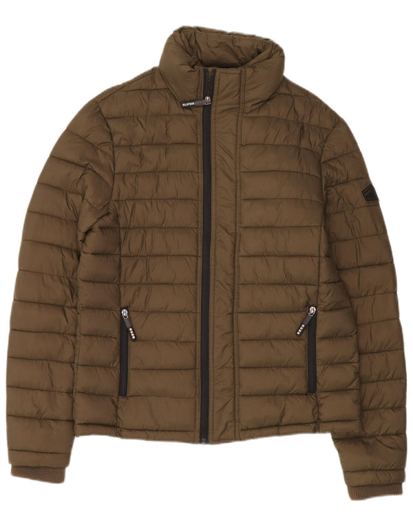 Superdry Chaqueta Acolchada Para Hombre UK 38 Medium Caqui Nylon
