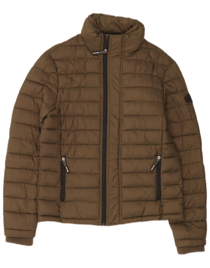 Superdry Chaqueta Acolchada Para Hombre UK 38 Medium Caqui Nylon