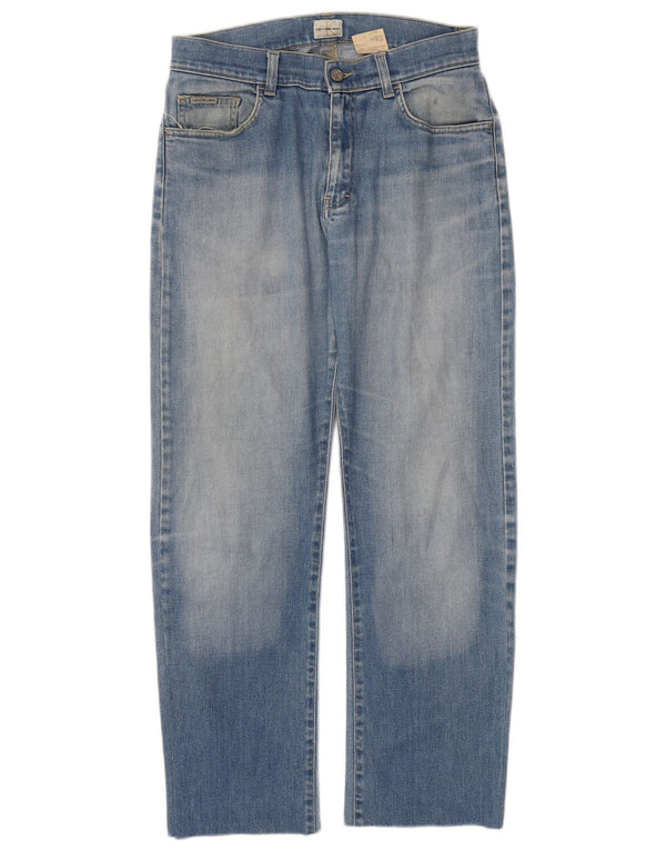 CALVIN KLEIN Vaqueros recortados para hombre W30 L29 Algodón azul