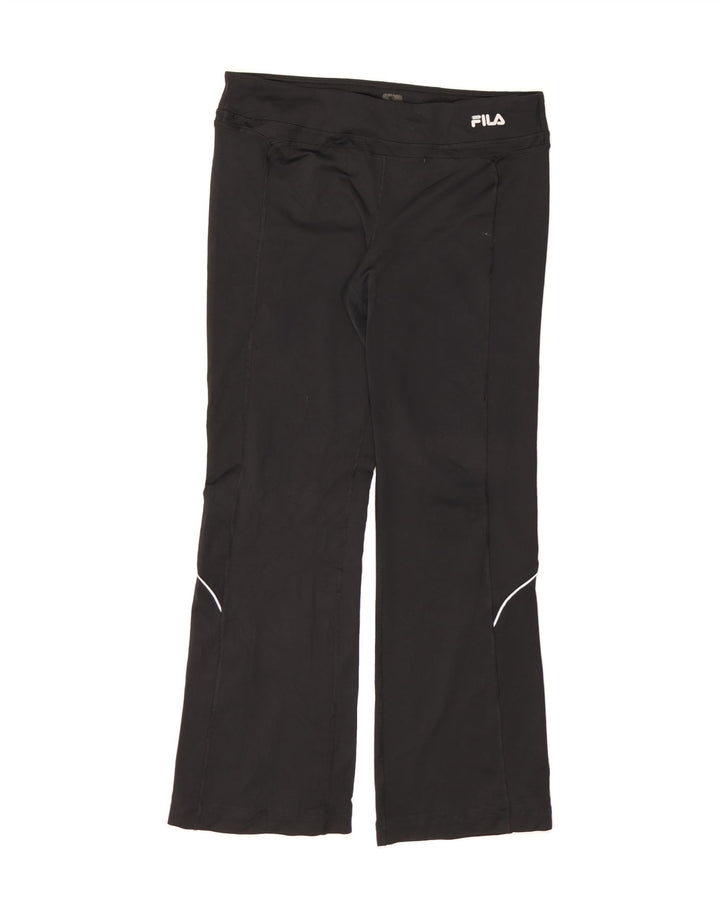 FILA Womens Tracksuit Trousers UK 16 Large Black Vintage Fila and Second-Hand Fila from Messina Hembry 